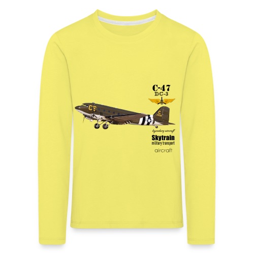 DC-3 C-47 - Kinder Premium Langarmshirt