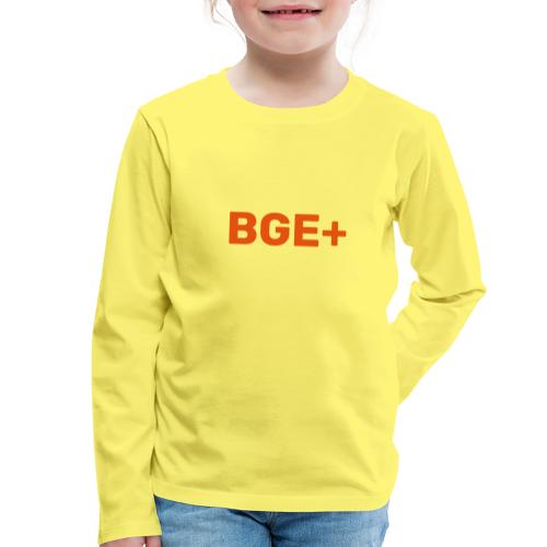 BGE+ - Børne premium T-shirt med lange ærmer