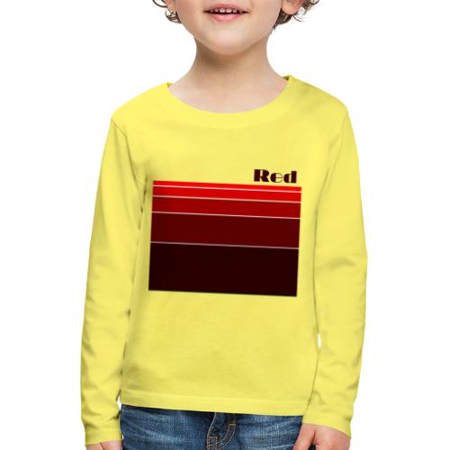 Red - Kinder Premium Langarmshirt
