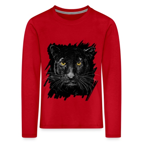 Schwarzer Panther - Kinder Premium Langarmshirt