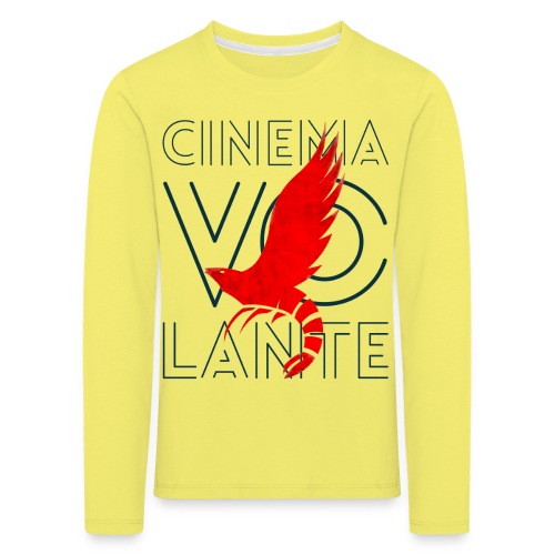 Logo Vintage Lettere Grande | cinemaVOLANTE - Kinder Premium Langarmshirt