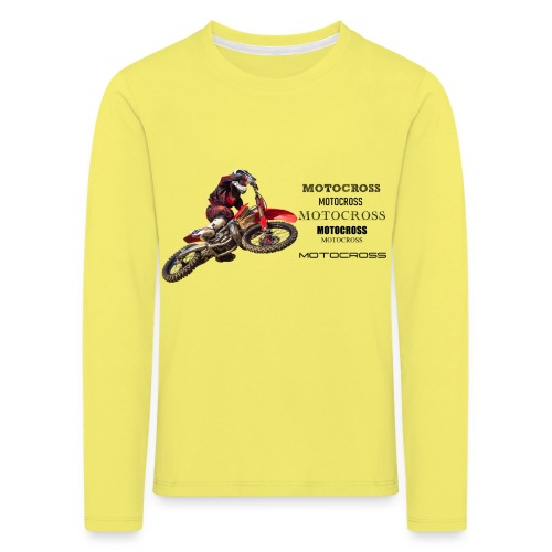 Motocross - Kinder Premium Langarmshirt