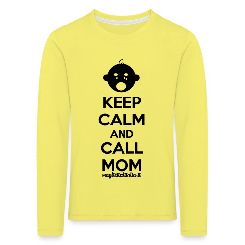 keep mom v - Maglietta Premium a manica lunga per bambini
