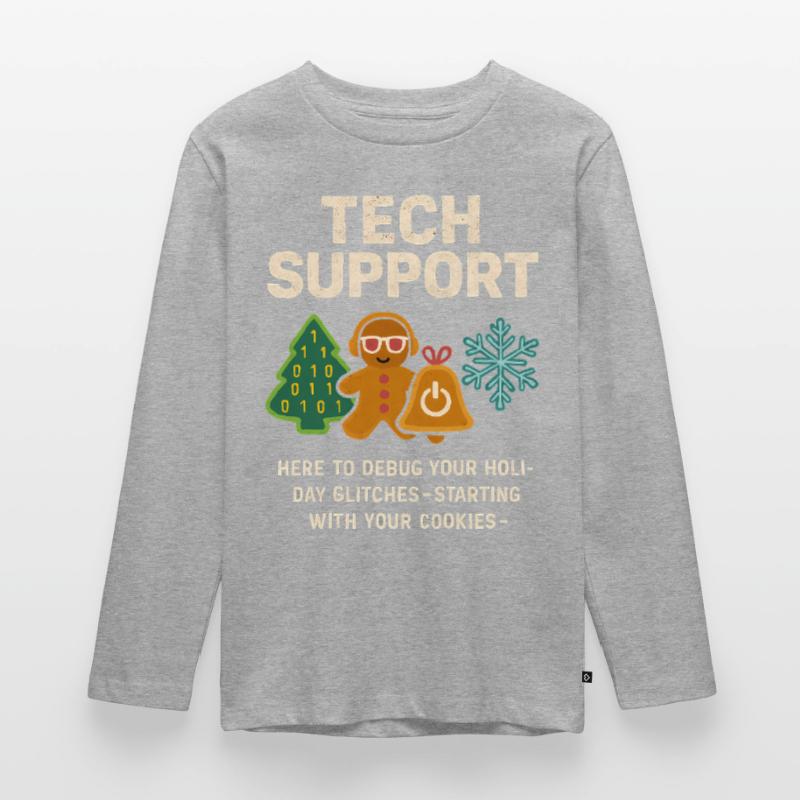 Admin Weihnachtsgeschenk IT Support Debugging Teenager Premium Bio Langarmshirt