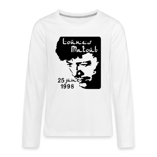 Motif hommage à Lounes Matoub - T-shirt manches longues Premium Ado