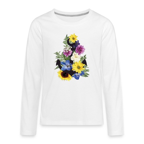Blumen Anker_ - Teenager Premium Langarmshirt