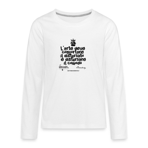 Aforisma Banksy - Maglietta Premium a manica lunga per teenager
