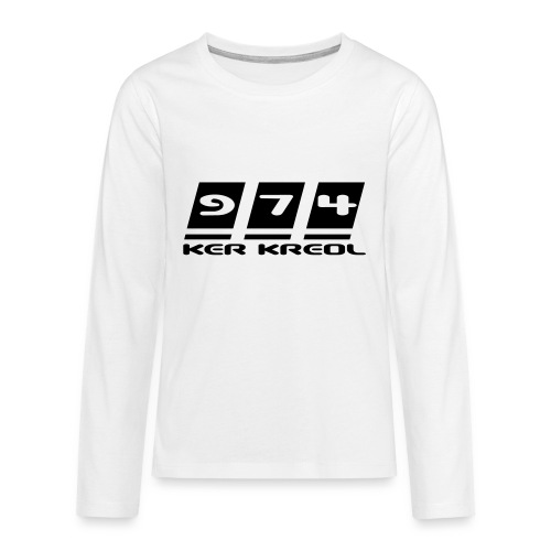 974 Ker Kreol, La Réunion - T-shirt manches longues Premium Ado