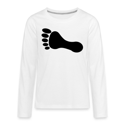 foot_vector_by_sarah_smal - Långärmad premium T-shirt tonåring