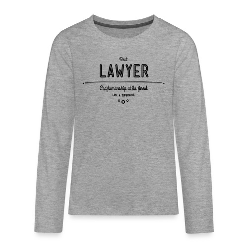 Bester Anwalt - wie ein Superheld - Teenager Premium Langarmshirt