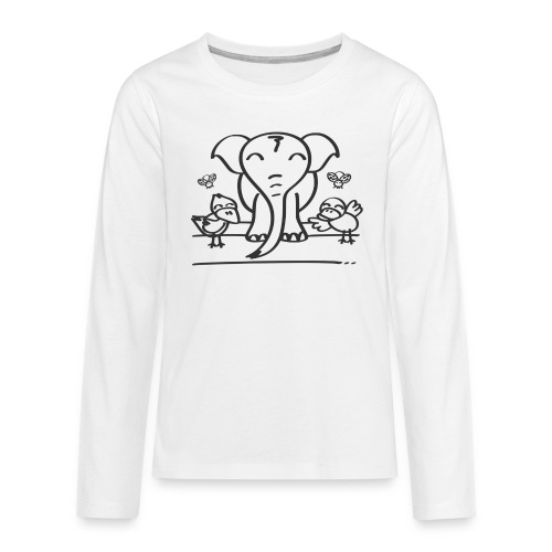 78 elephant - Teenager Premium Langarmshirt