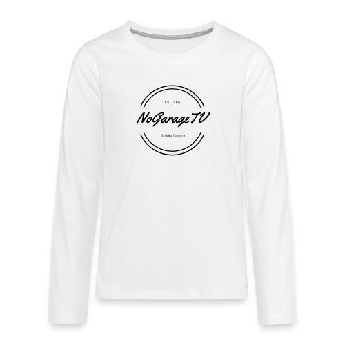 NoGarageTV (3) - Teenager premium T-shirt med lange ærmer