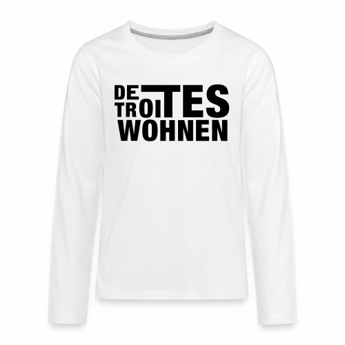 Detroites Wohnen - Teenager premium T-shirt med lange ærmer