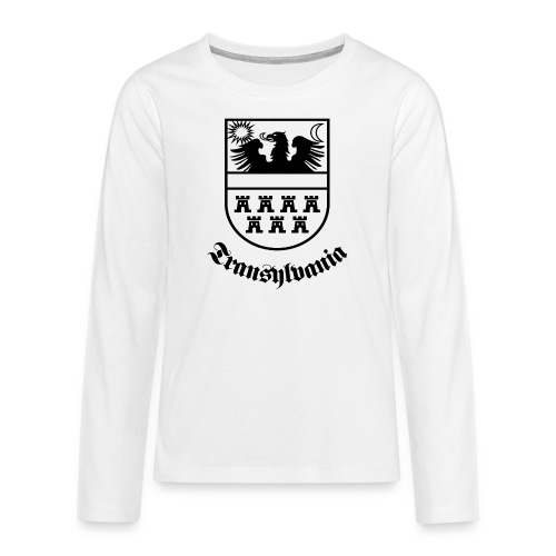 Siebenbürgen-Wappen Transylvania sw - Teenager Premium Langarmshirt