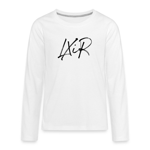 LXiR Simple Black logo no background - T-shirt manches longues Premium Ado