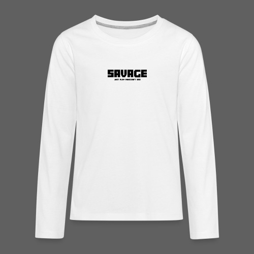 SAVAGE GAMER T-Shirt (kinderen) - Teenager Premium shirt met lange mouwen