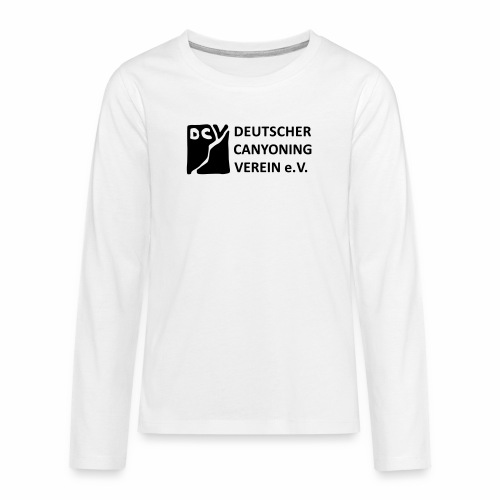 DCV Logo einfarbig - Teenager Premium Langarmshirt