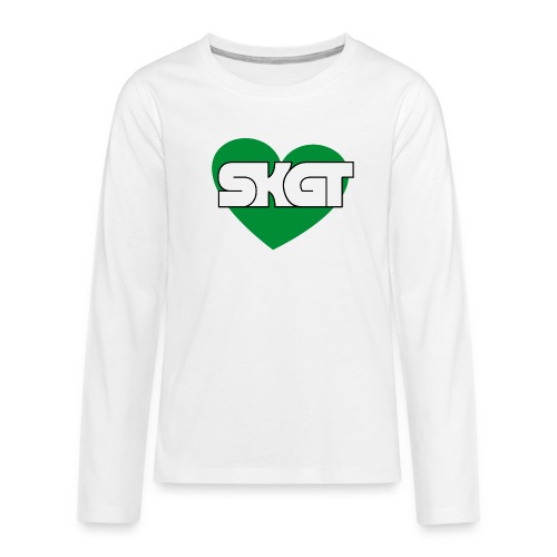 SKGT Love Salzkammergut Logo grün Herz Heart - Teenager Premium Langarmshirt