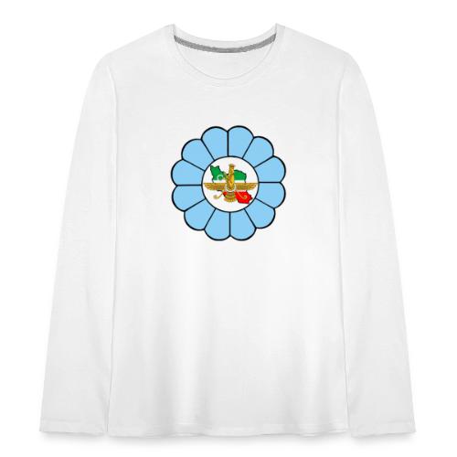 Faravahar Iran Lotus Colorful - Teenager premium T-shirt med lange ærmer