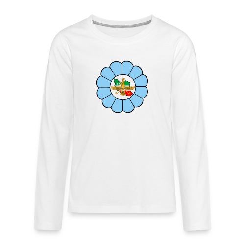 Faravahar Iran Lotus Colorful - Teinien premium pitkähihainen t-paita