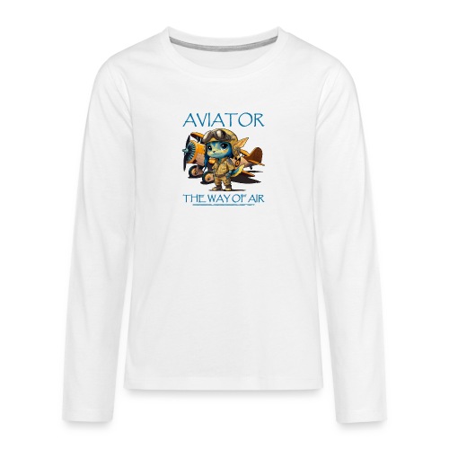 AVIATOR (ilma-alukset, ilmailu) - Teinien premium pitkähihainen t-paita