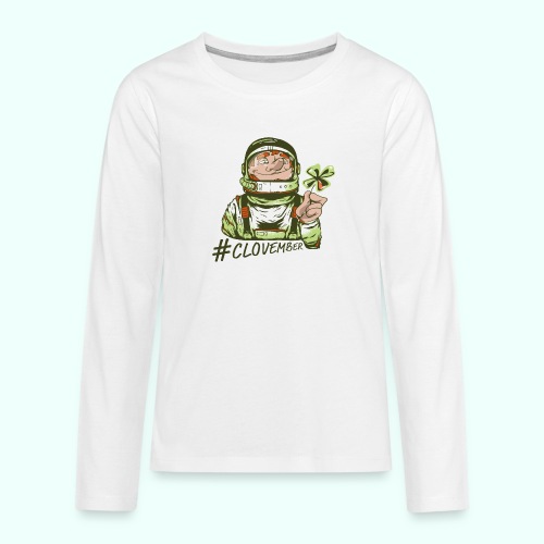 clovember - Koszulka Premium z długim rękawem dla nastolatków