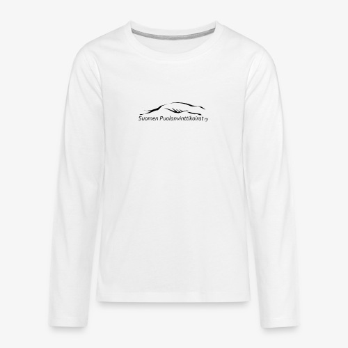 SUP logo musta - Teinien premium pitkähihainen t-paita