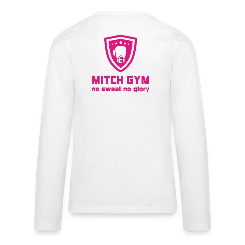 mitch gym logopink - Teenager Premium shirt met lange mouwen