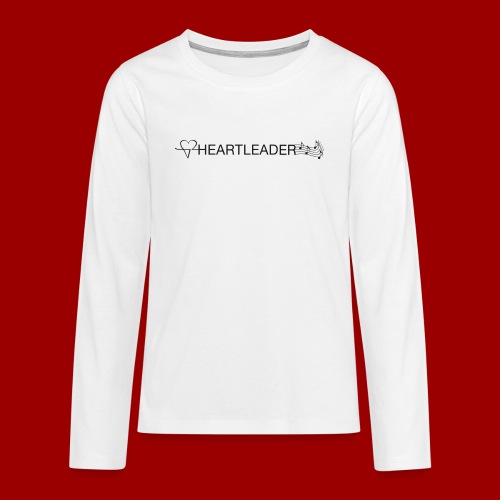Heartleader Charity (schwarz/grau) - Teenager Premium Langarmshirt