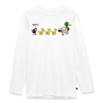 Le vilain petit canard - T-shirt manches longues Premium Ado - blanc - Devant - AI Model Kid Female (0cm)