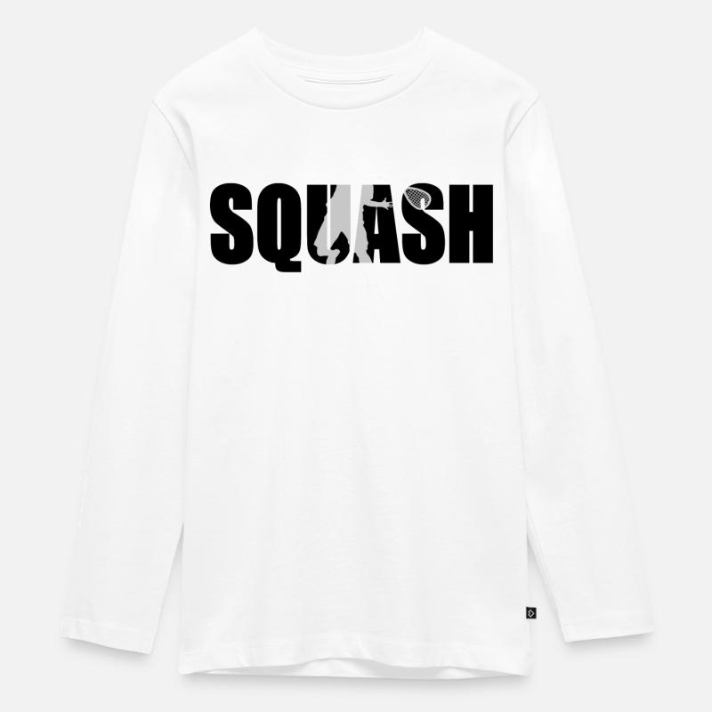 Squash - T-shirt manches longues Premium Ado - blanc
