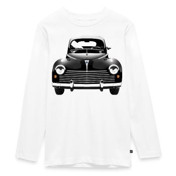203 - T-shirt manches longues Premium Ado - blanc - Devant - AI Model Kid Female (0cm)