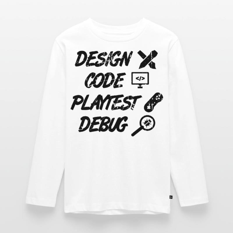 Débogage Playtest de code de conception T-shirt manches longues Premium Ado