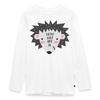 Igel "Max" - Teenager Premium Bio Langarmshirt - Weiß - Vorne - AI Model Kid Female (0cm)