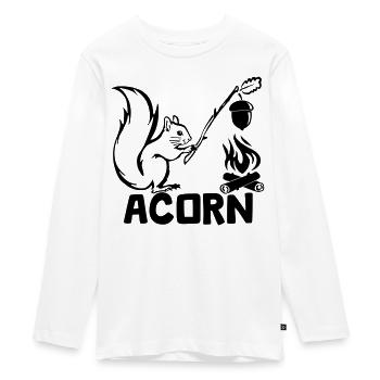 Gand - Écureuil affamé [Noir] - T-shirt manches longues Premium Ado - blanc - Devant - AI Model Kid Female (0cm)