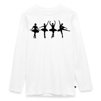 Danse de ballet - T-shirt manches longues Premium Ado - blanc - Devant - AI Model Kid Female (0cm)