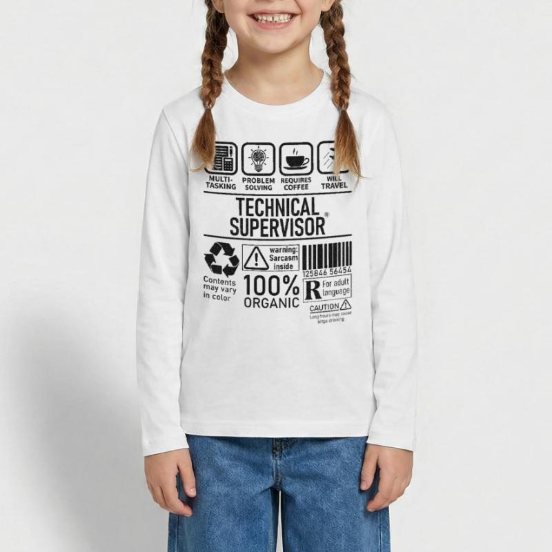 Technical Supervisor multi tasking problem solving Teenager Premium Bio Langarmshirt