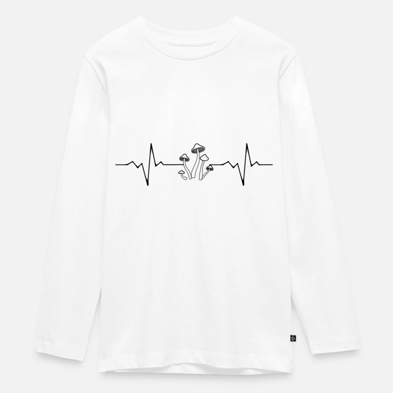 Champignons - T-shirt manches longues Premium Ado - blanc
