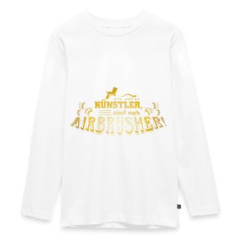 Beruf Airbrusher für grafische Kunst - Teenager Premium Bio Langarmshirt - Weiß - Vorne - AI Model Kid Female (0cm)