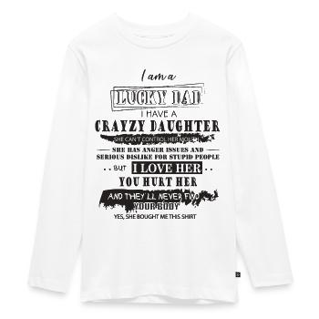 Père fille - T-shirt manches longues Premium Ado - blanc - Devant - AI Model Kid Female (0cm)