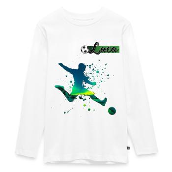 Sport - Teenager Premium Bio Langarmshirt - Weiß - Vorne - AI Model Kid Female (0cm)