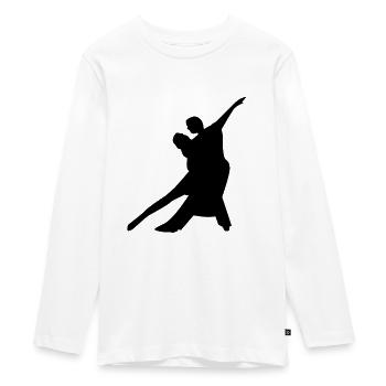 Tango de danse - T-shirt manches longues Premium Ado - blanc - Devant - AI Model Kid Female (0cm)