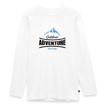 Outdoor Adventure High - T-shirt manches longues Premium Ado - blanc - Devant - AI Model Kid Female (0cm)
