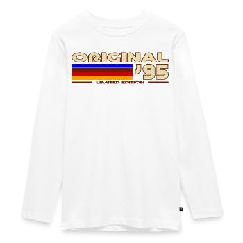 1995 - Teenager Premium Organic Long Sleeve Shirt - white - Front - AI Model Kid Female (0cm)