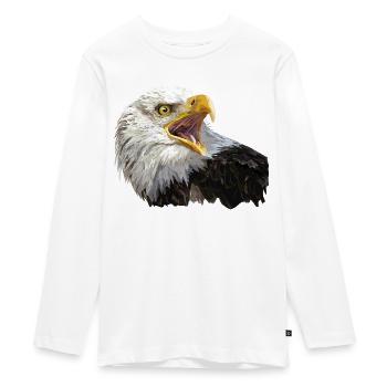 Weißkopfseeadler - Teenager Premium Bio Langarmshirt - Weiß - Vorne - AI Model Kid Female (0cm)