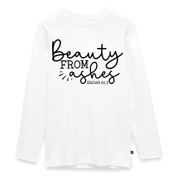 La beauté de ses cendres - T-shirt manches longues Premium Ado - blanc - Devant - AI Model Kid Female (0cm)