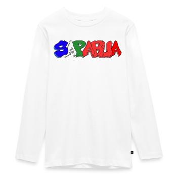 Saparua - Moluccan 4 colors - Teenager Premium Organic Long Sleeve Shirt - white - Front - AI Model Kid Female (0cm)