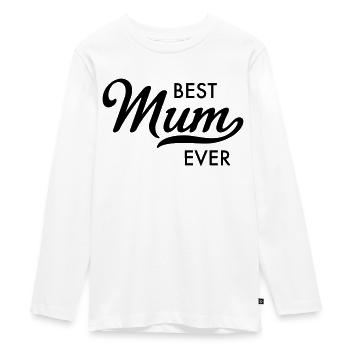 Mutter - Teenager Premium Bio Langarmshirt - Weiß - Vorne - AI Model Kid Female (0cm)