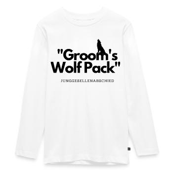 Grooms Wolf Pack - Teenager Premium Bio Langarmshirt - Weiß - Vorne - AI Model Kid Female (0cm)