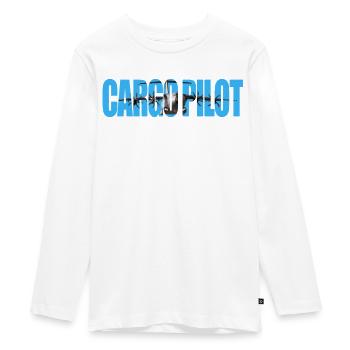 Cargo pilot A-400 - Teenager Premium Bio Langarmshirt - Weiß - Vorne - AI Model Kid Female (0cm)